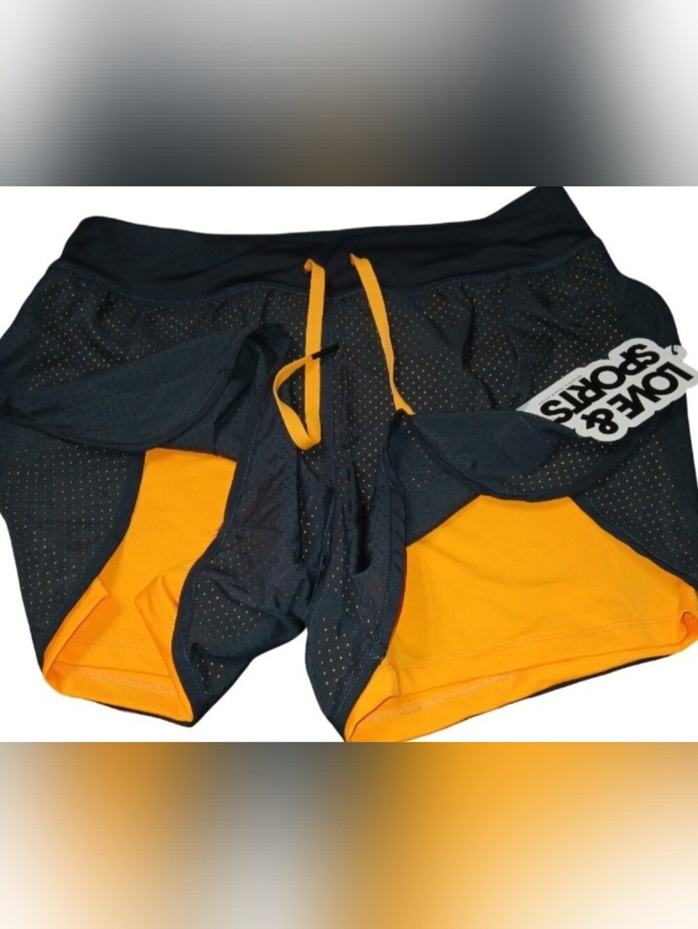 Clothes: Womens Love & Sports Work Out Jersey Shorts (Large)